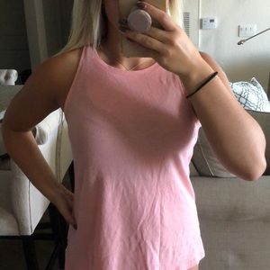Pink workout tank top